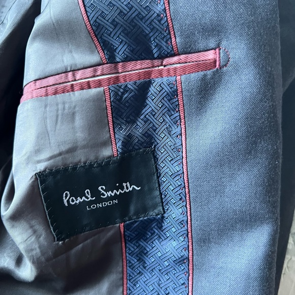 Paul Smith London Men’s Grey Blazer Wool Blend Size 54 Super 140 S NWT - Picture 13 of 16